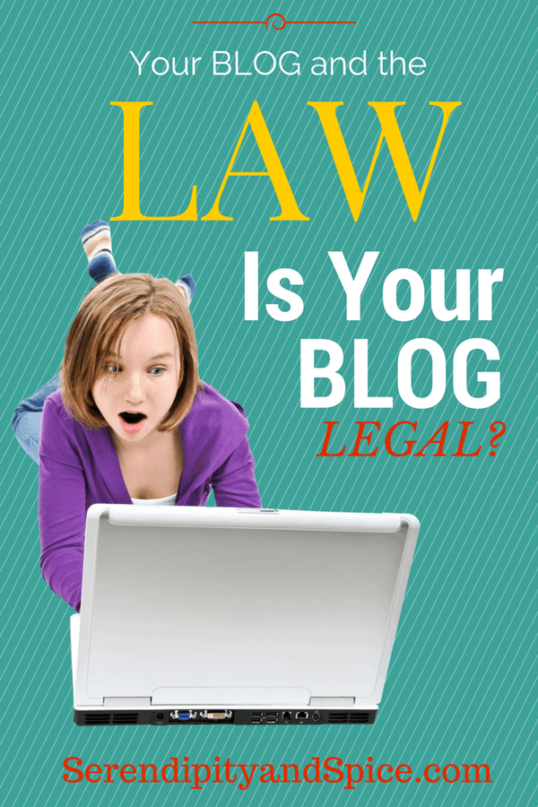 Legal Stuff for Bloggers